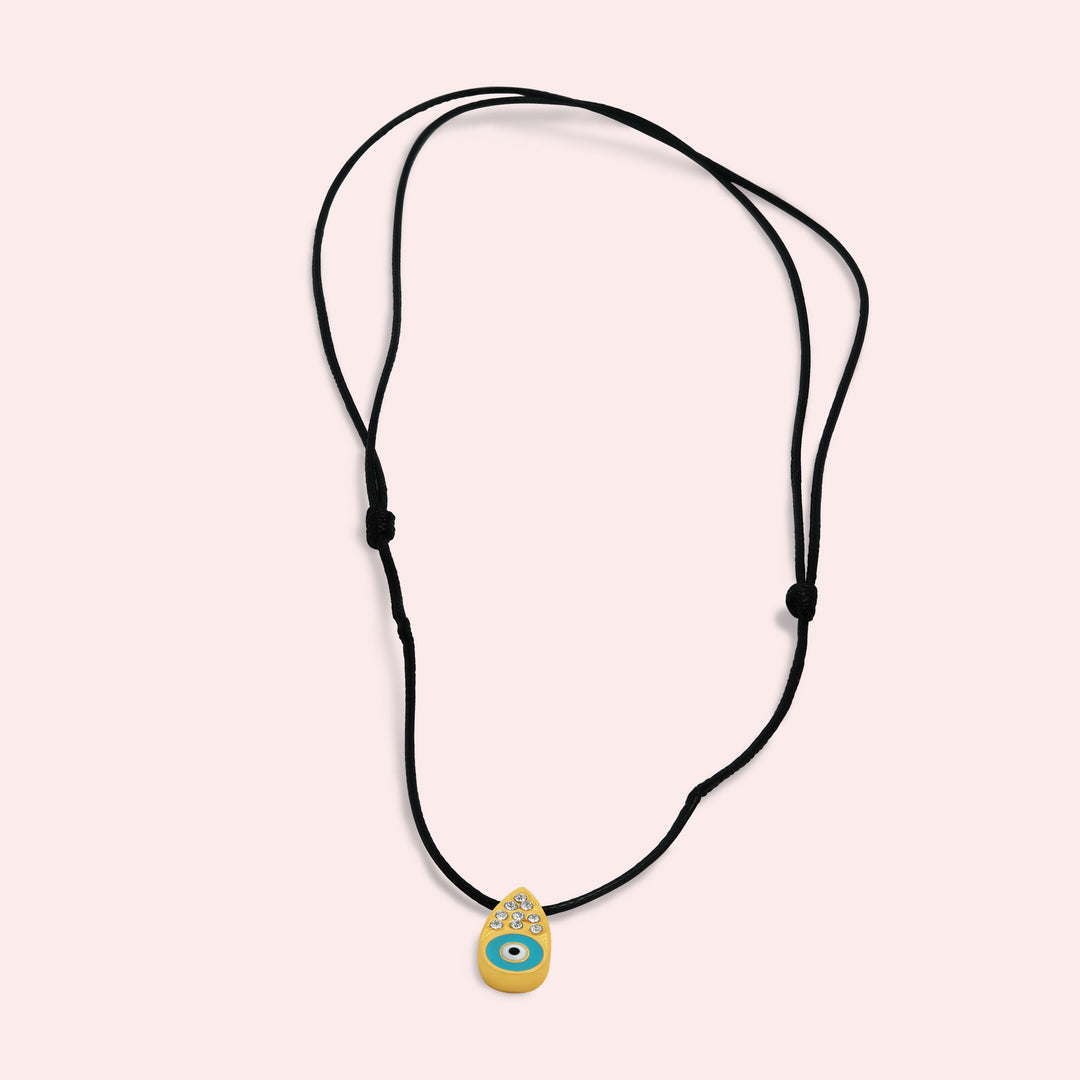 The Blue Eye κολιέ με μάτι και ζιργκόν