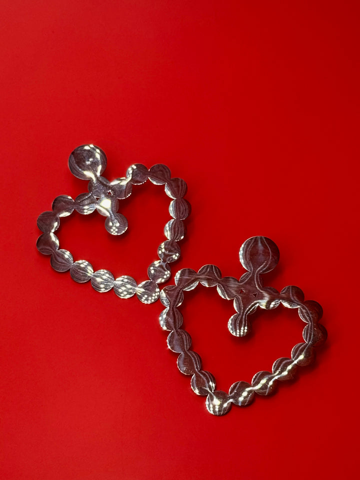 Love the Dots σκουλαρίκια σε σχήμα καρδιάς