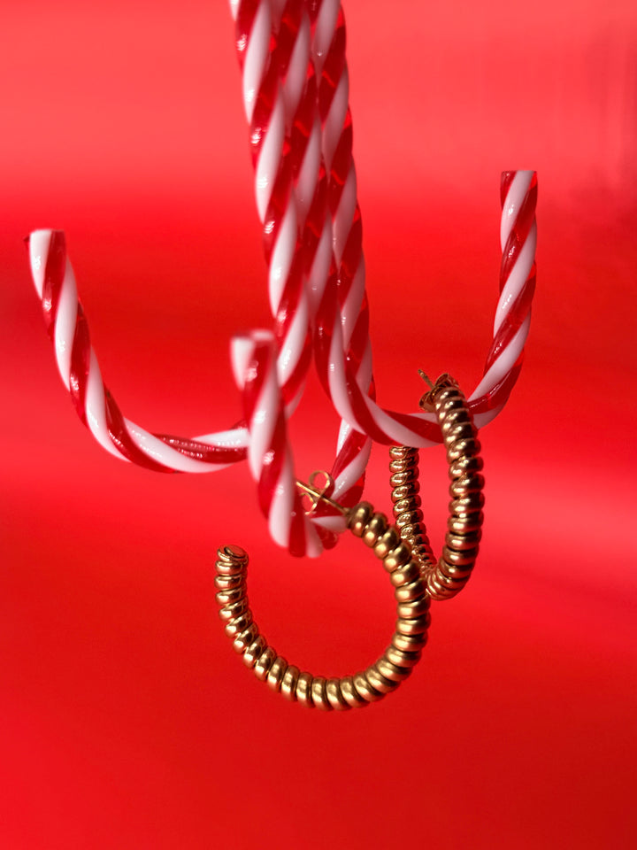 Melony Hoops σκουλαρίκια κρίκοι σπιράλ