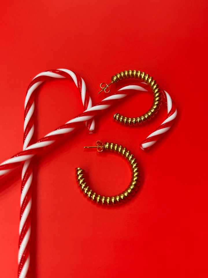 Melony Hoops σκουλαρίκια κρίκοι σπιράλ