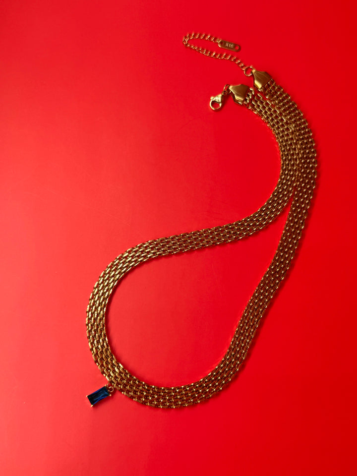 Marni κολιέ τσόκερ με πέτρα